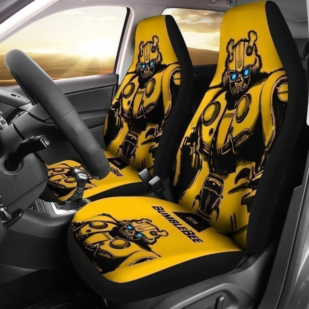 Bumblebee Transformer Yellow Design For Fan Gift Sku 3094 Car Seat Covers
