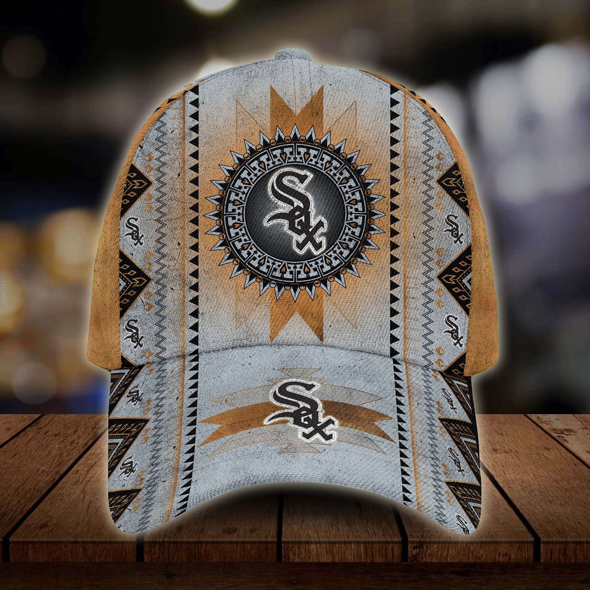 Chicago White Sox Mlb Team Logo Native Americans Classic Cap