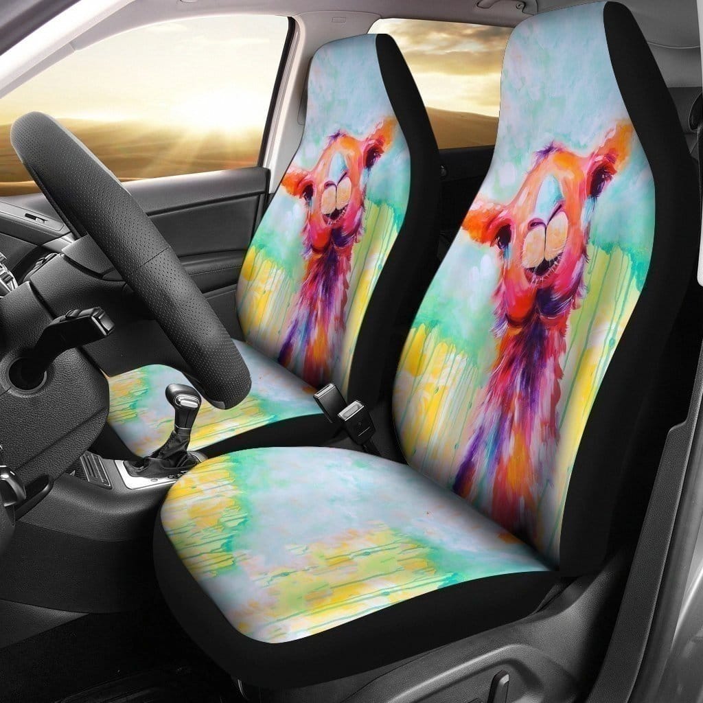 Colorful Llama For Fan Gift Sku 2248 Car Seat Covers
