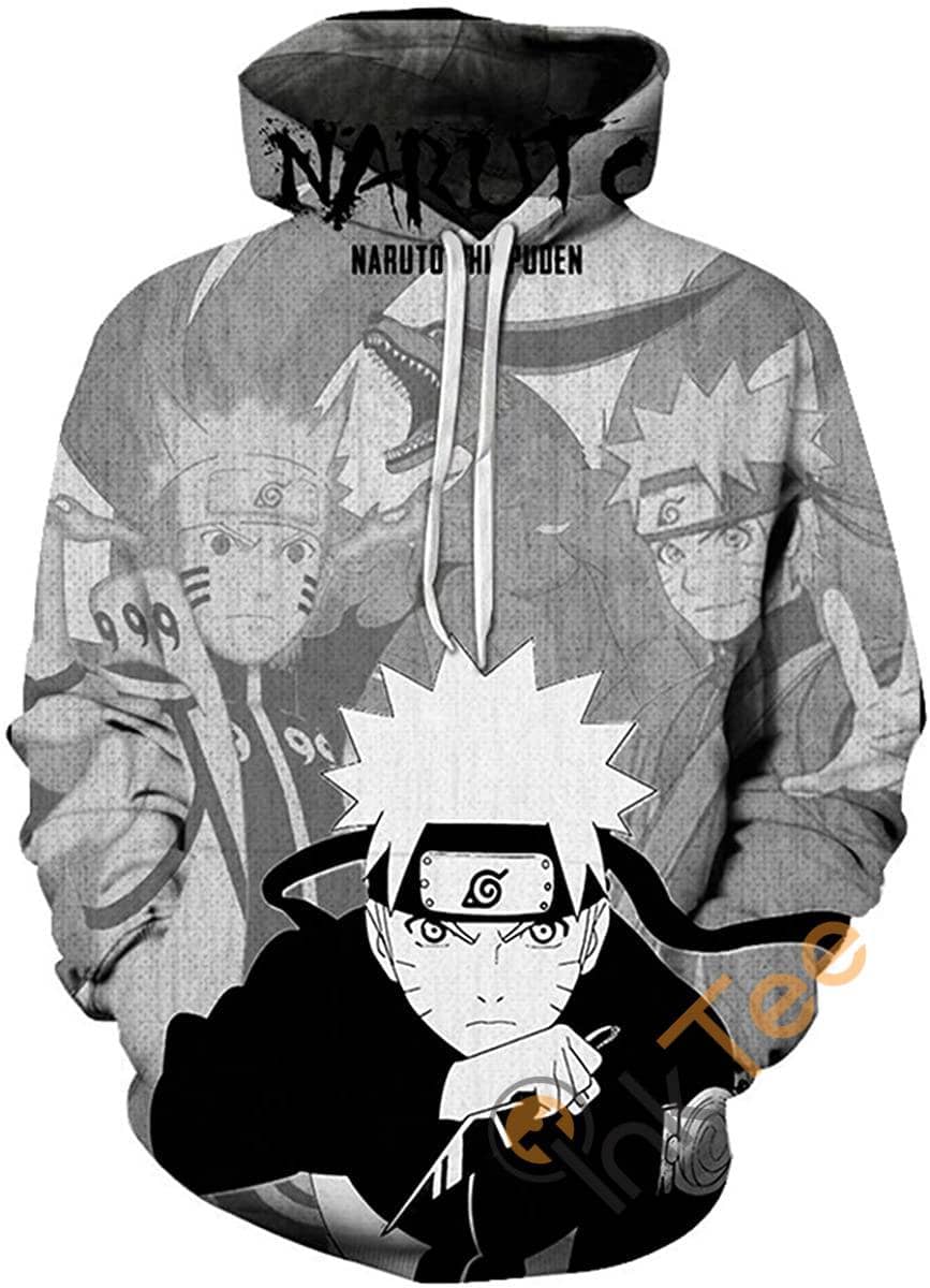 Cosplay Naruto Print Pullover With Front Pocket Sku61 Hoodie 3D