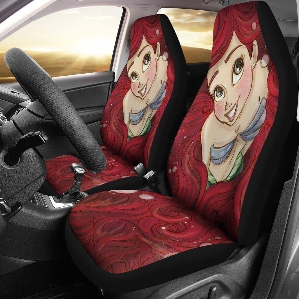 Cute Ariel Princess For Fan Gift Sku 2852 Car Seat Covers