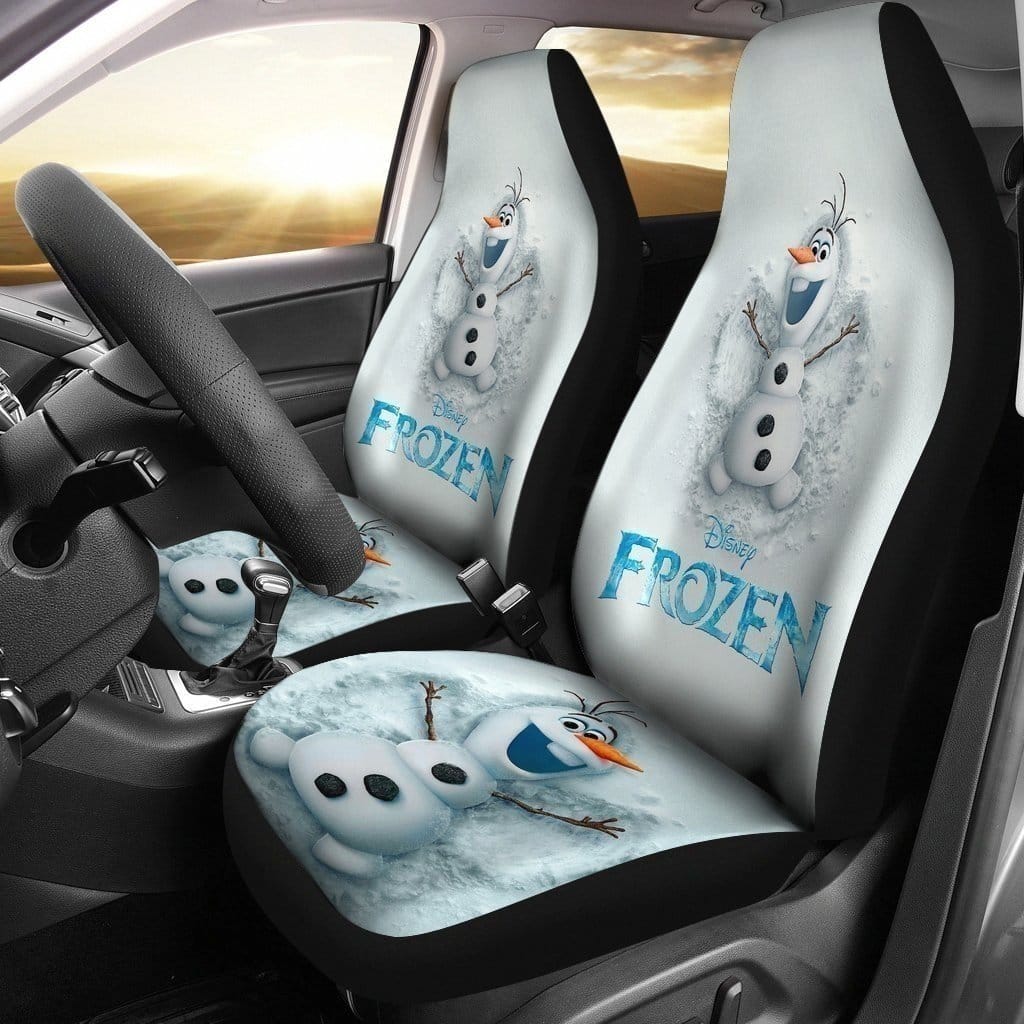 Cute Olaf Frozen For Fan Gift Sku 2231 Car Seat Covers