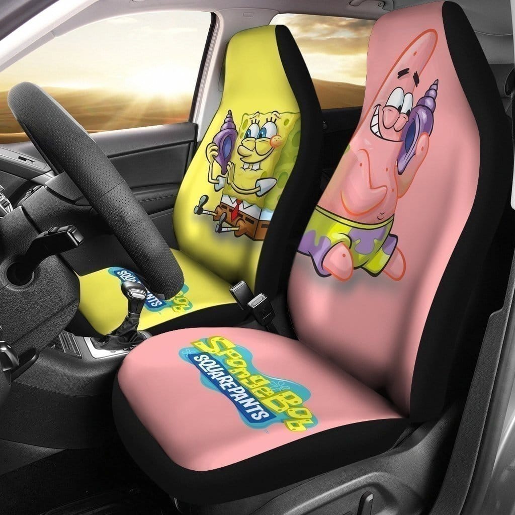 Cute Patrick Star &Amp; Spongebob For Fan Gift Sku 1592 Car Seat Covers