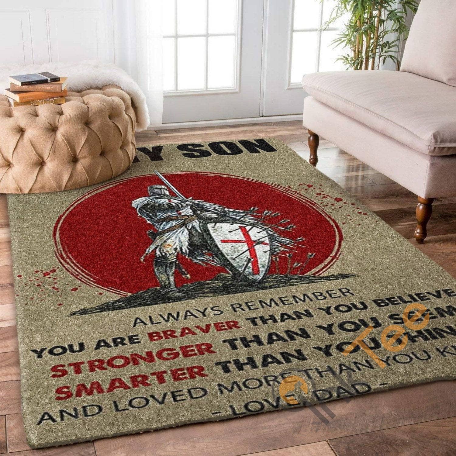 Dad To Son My Remember You're Loved More Than You Know Samurai Bedroom Home Decoration Gift For Rug