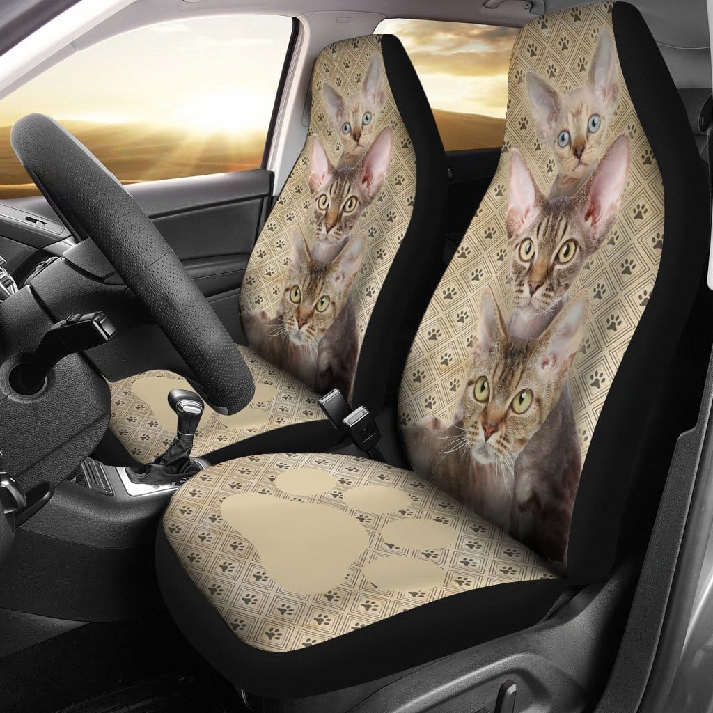 Devon Rex Cat For Fan Gift Sku 1515 Car Seat Covers