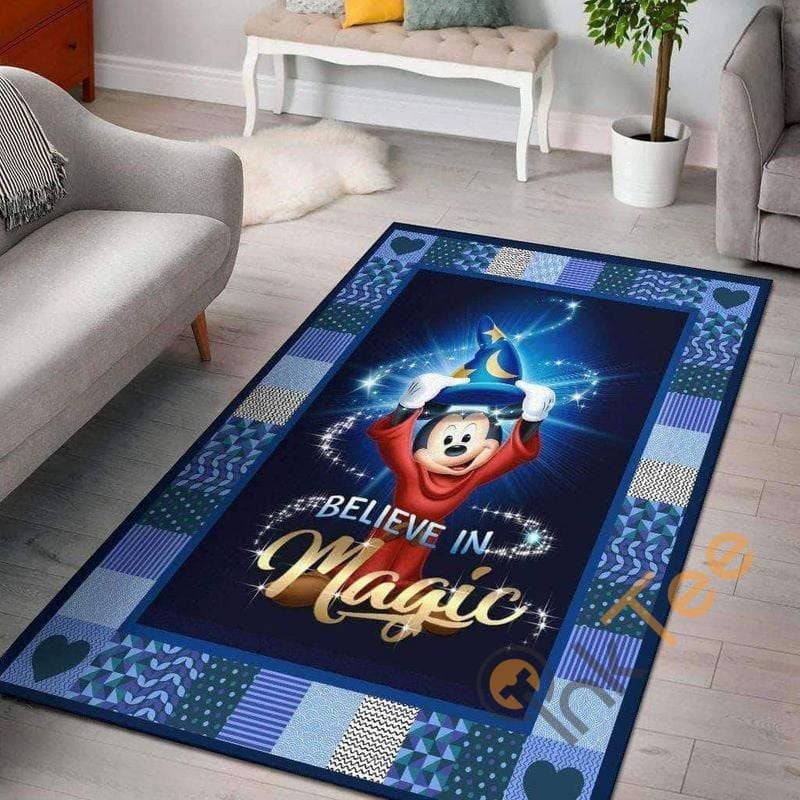 Disney Mickey Fantasia Mouse Color Lover Movies Designer Inspired Christmas Rug