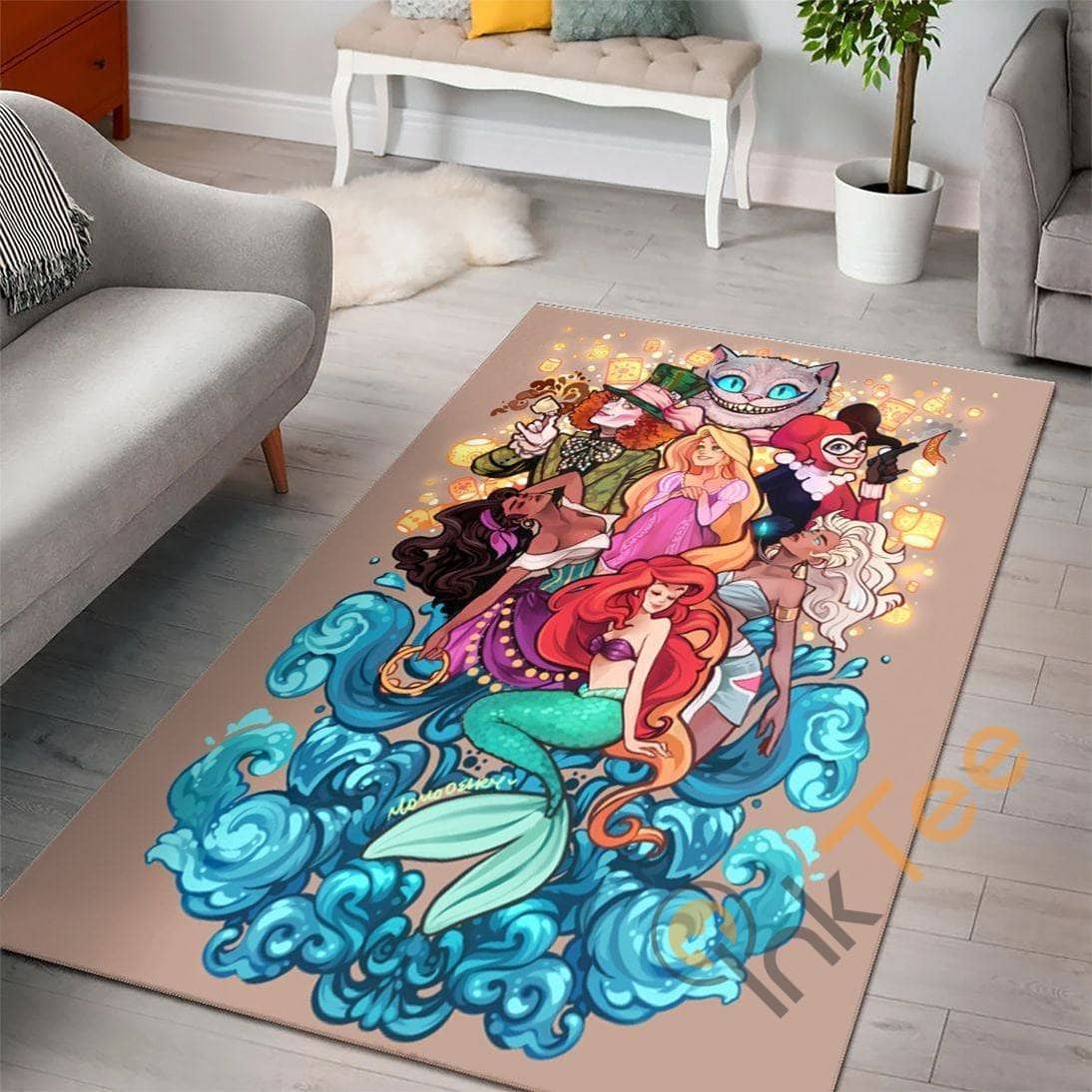 Disney Princess Living Room Coloring World I Love You To Lover Movies Rug