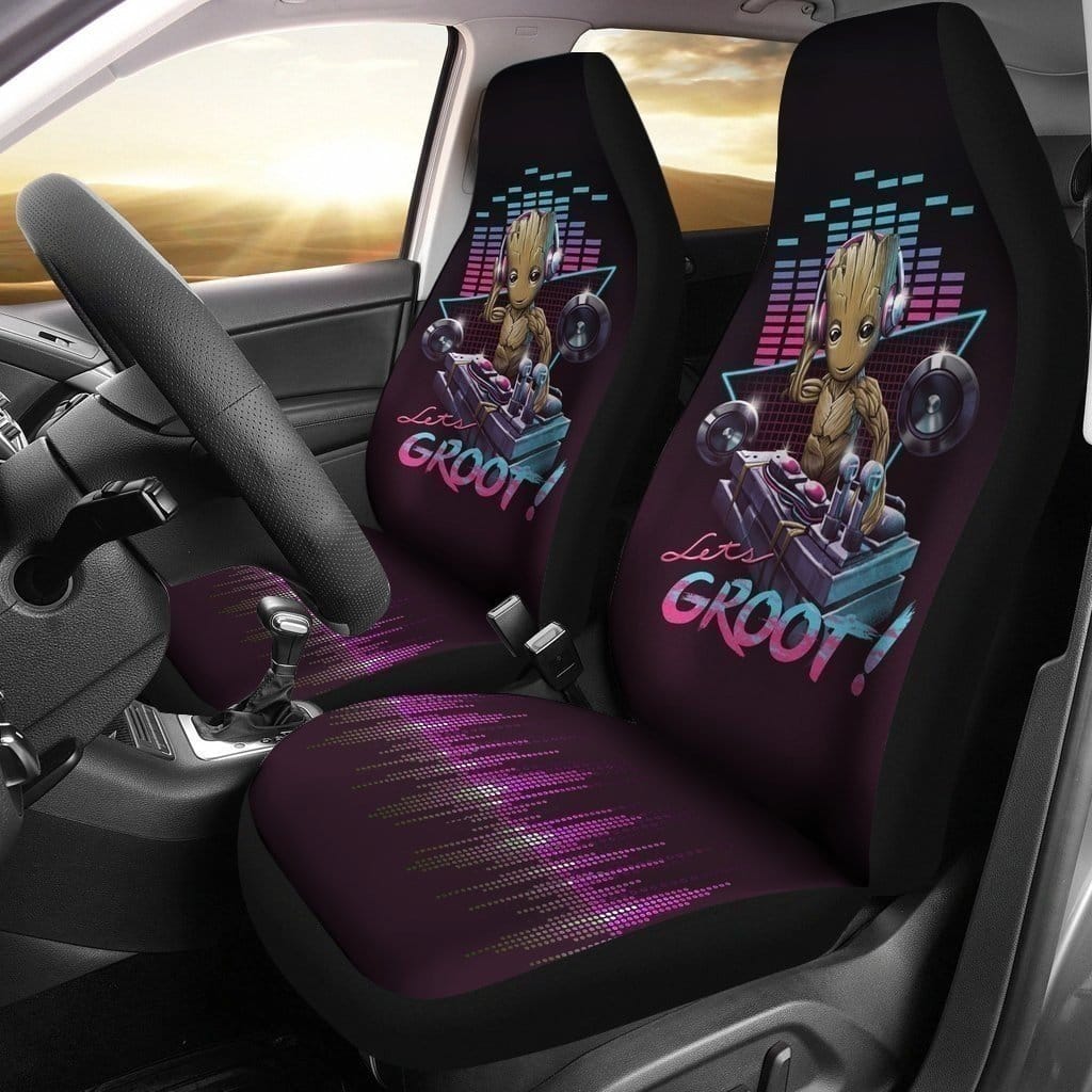 Dj Groot Let'S Groot Marvel For Fan Gift Sku 2259 Car Seat Covers