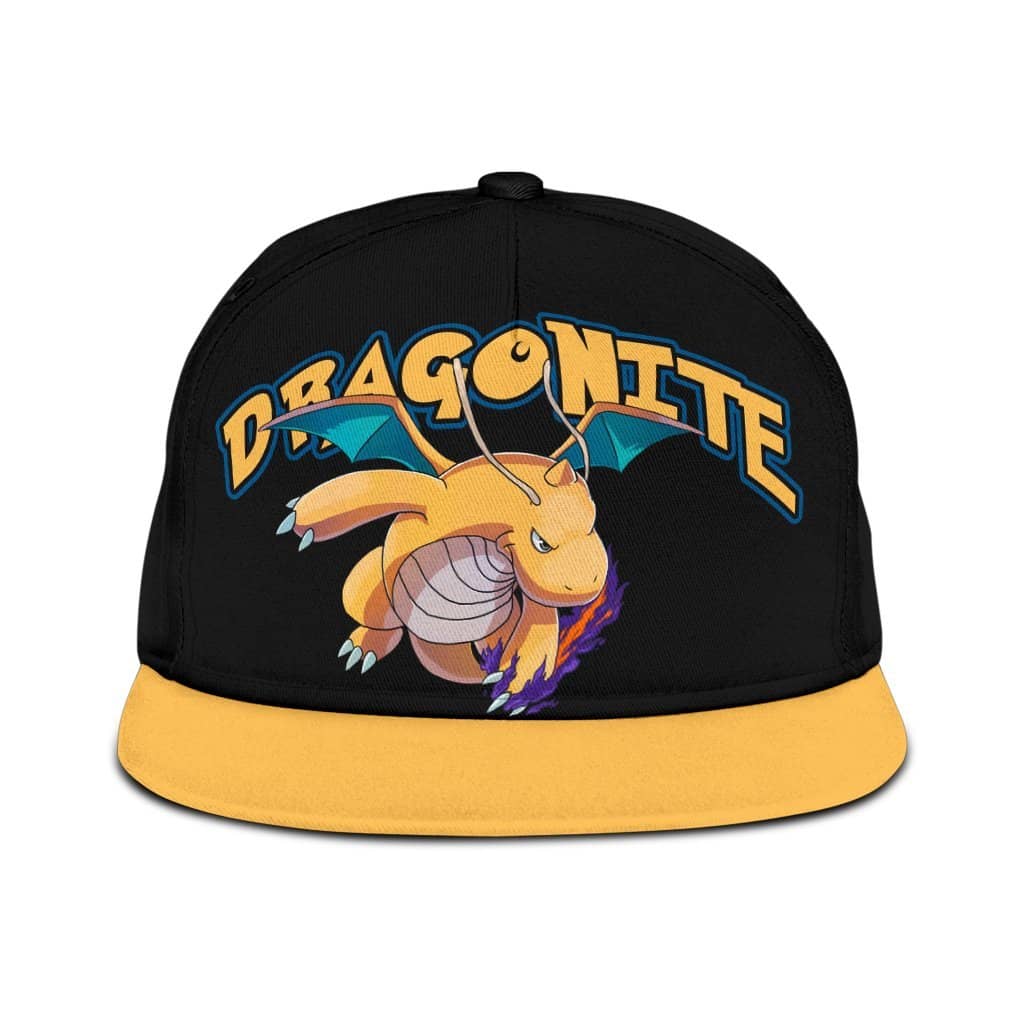 Dragonite Snapback Pokemon Anime Fan Classic Cap
