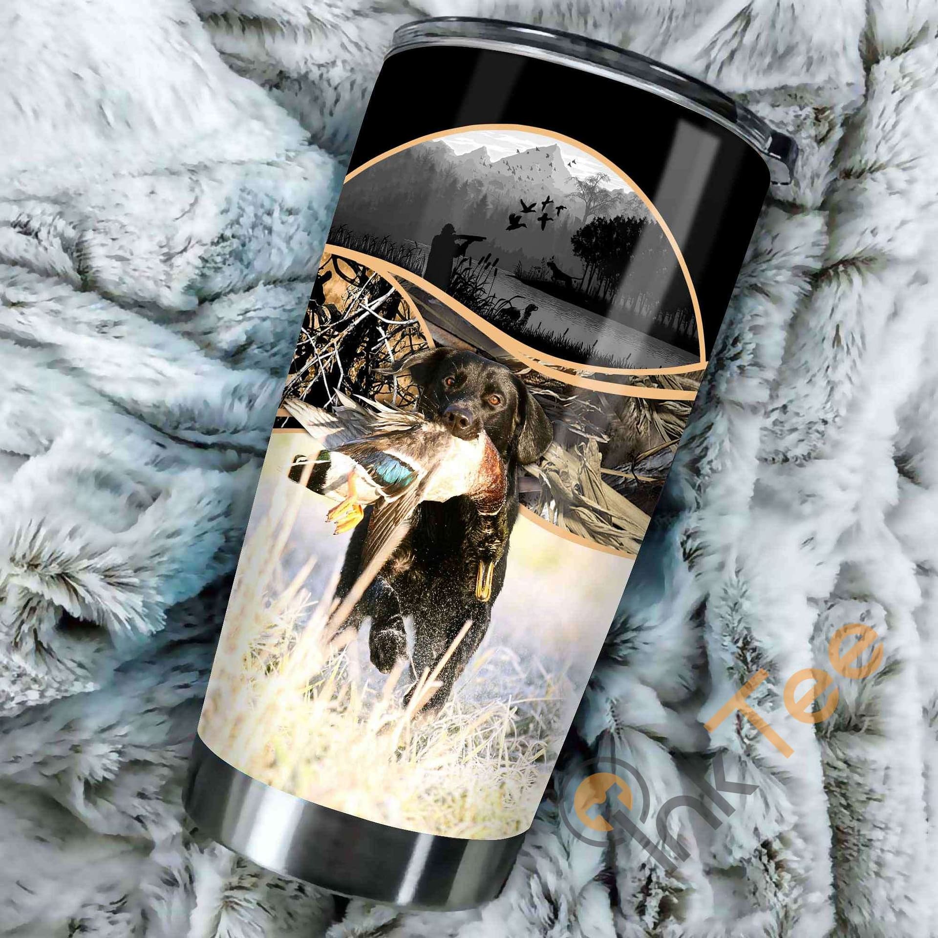 Duck Hunting Dog Stainless Steel Tumbler
