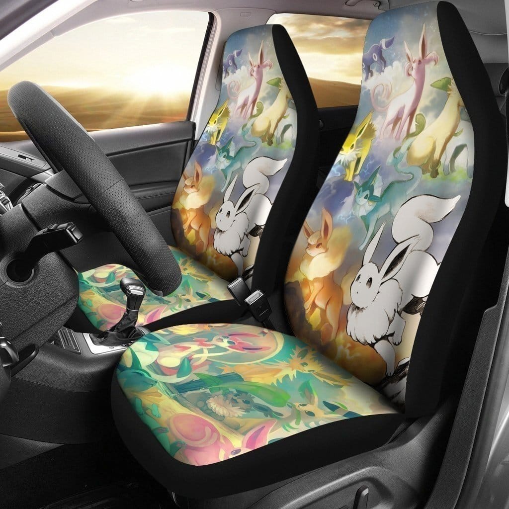 Eevee Evolutions Pokemon For Fan Gift Sku 2223 Car Seat Covers