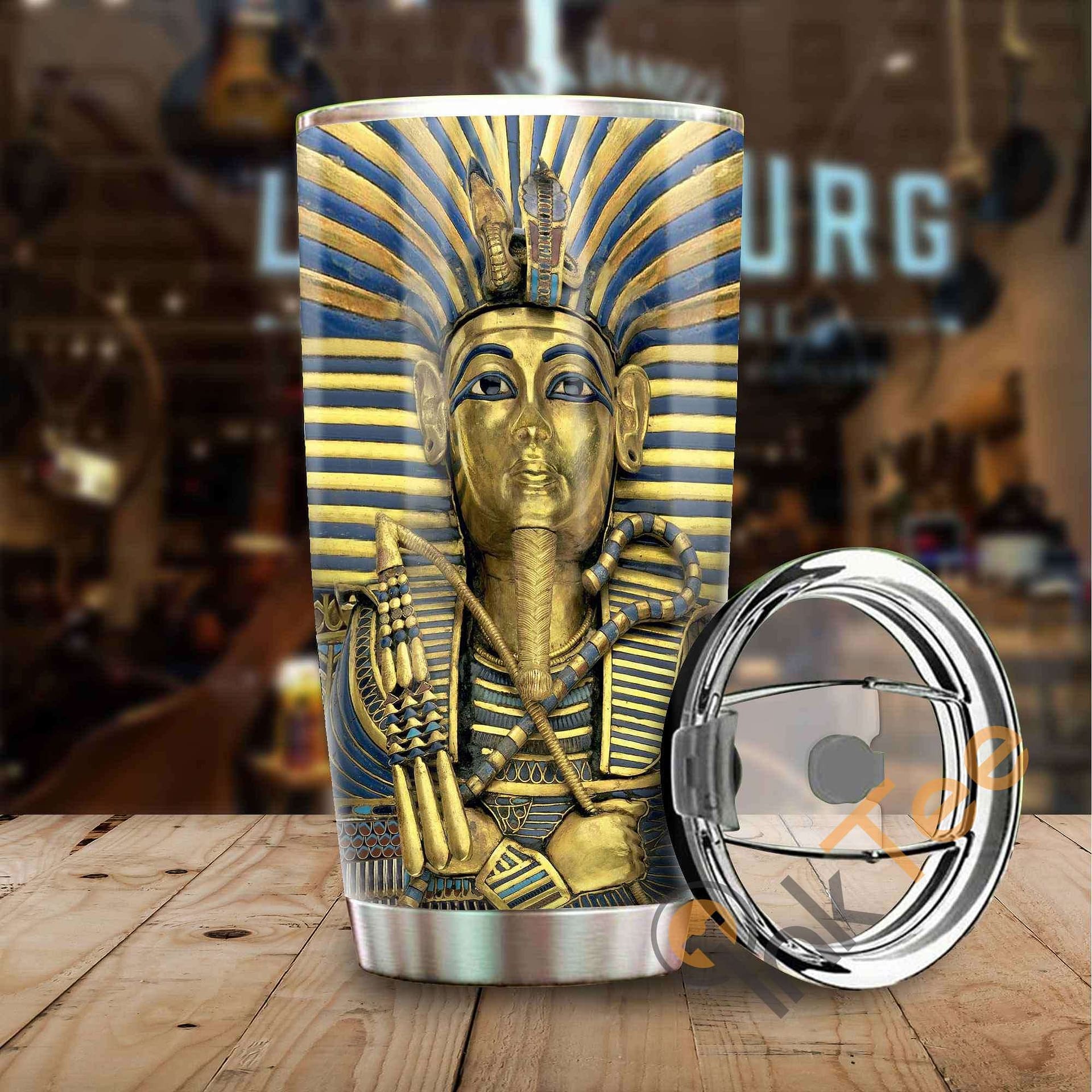 Egyptian King Tutankhamun Amazon Best Seller Sku 3374 Stainless Steel Tumbler