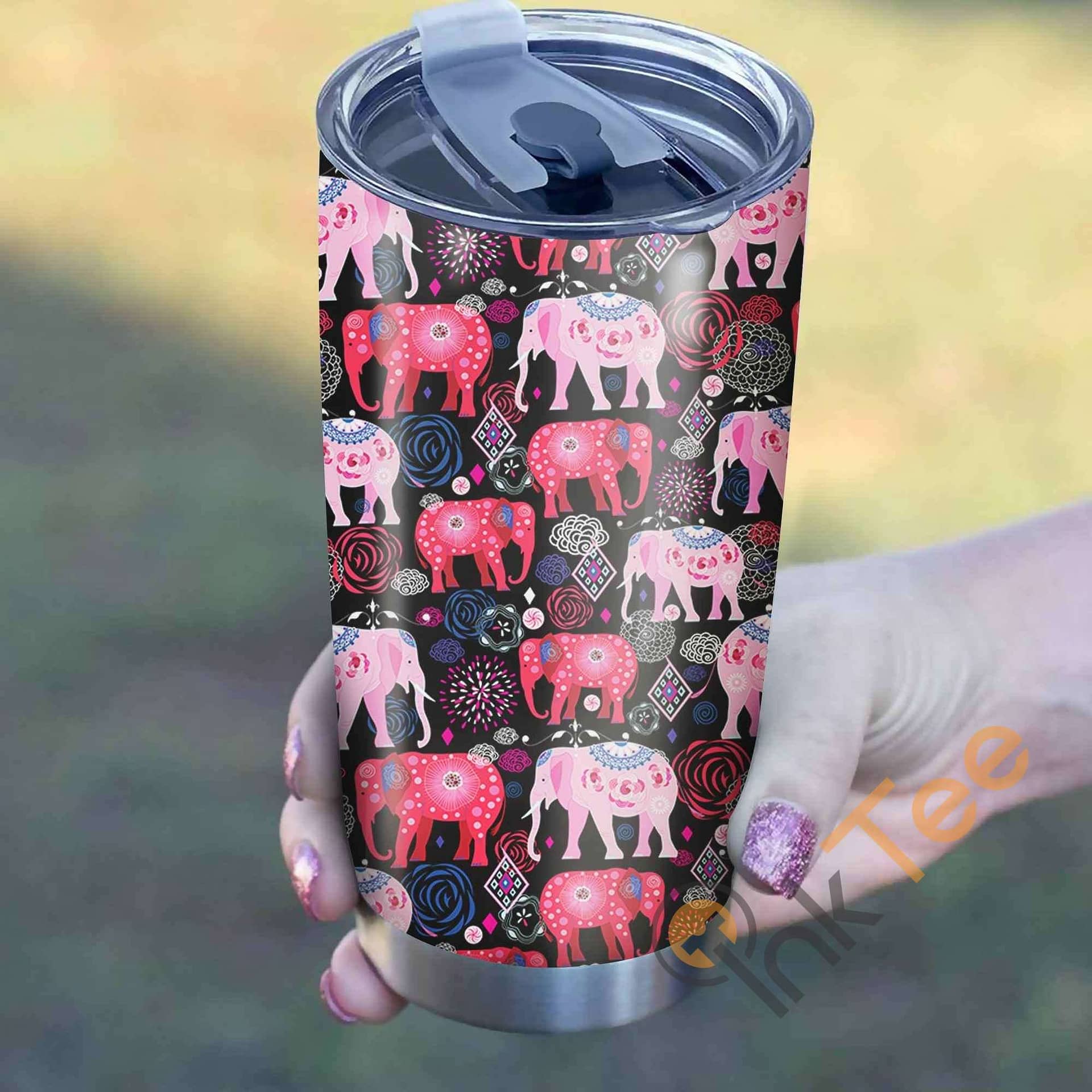 Elephant Pattern Perfect Gift Stainless Steel Tumbler