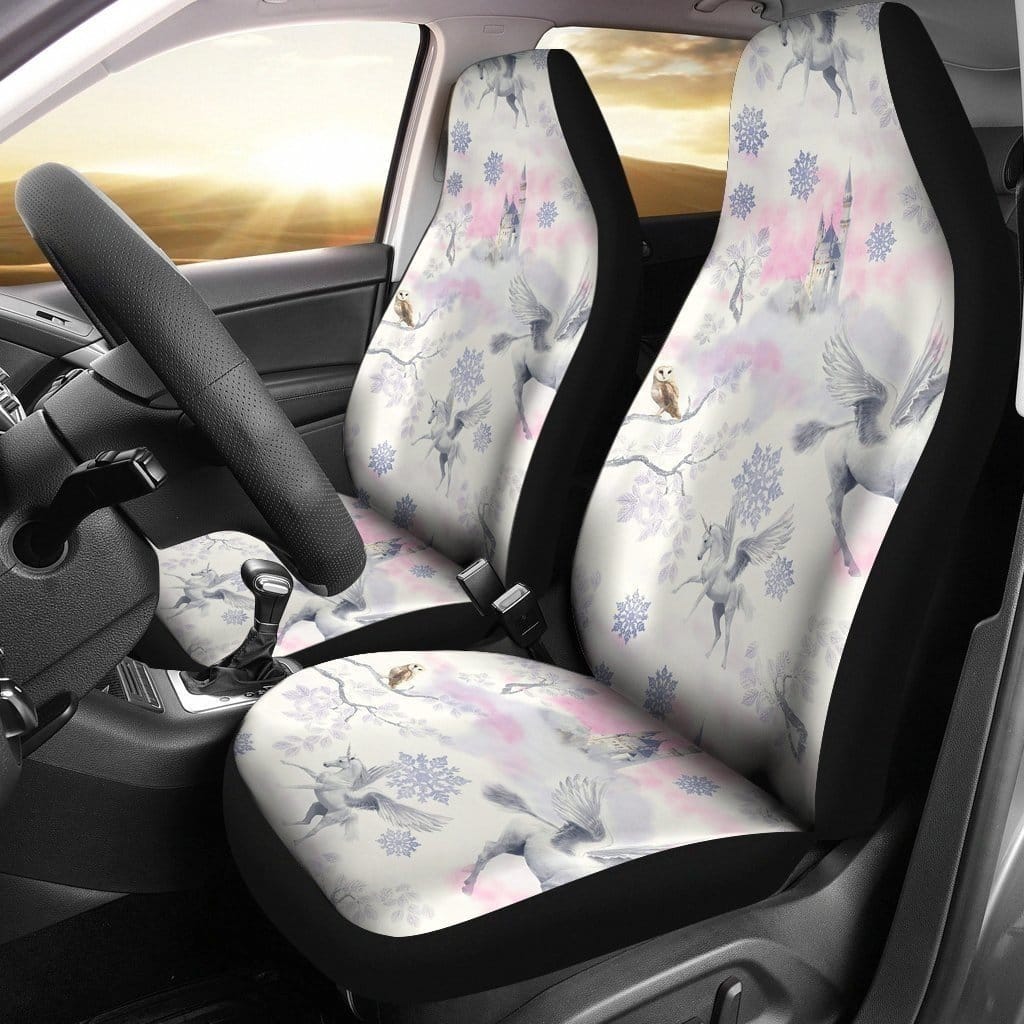 Fantasy Mythical White Unicorn For Fan Gift Sku 1657 Car Seat Covers