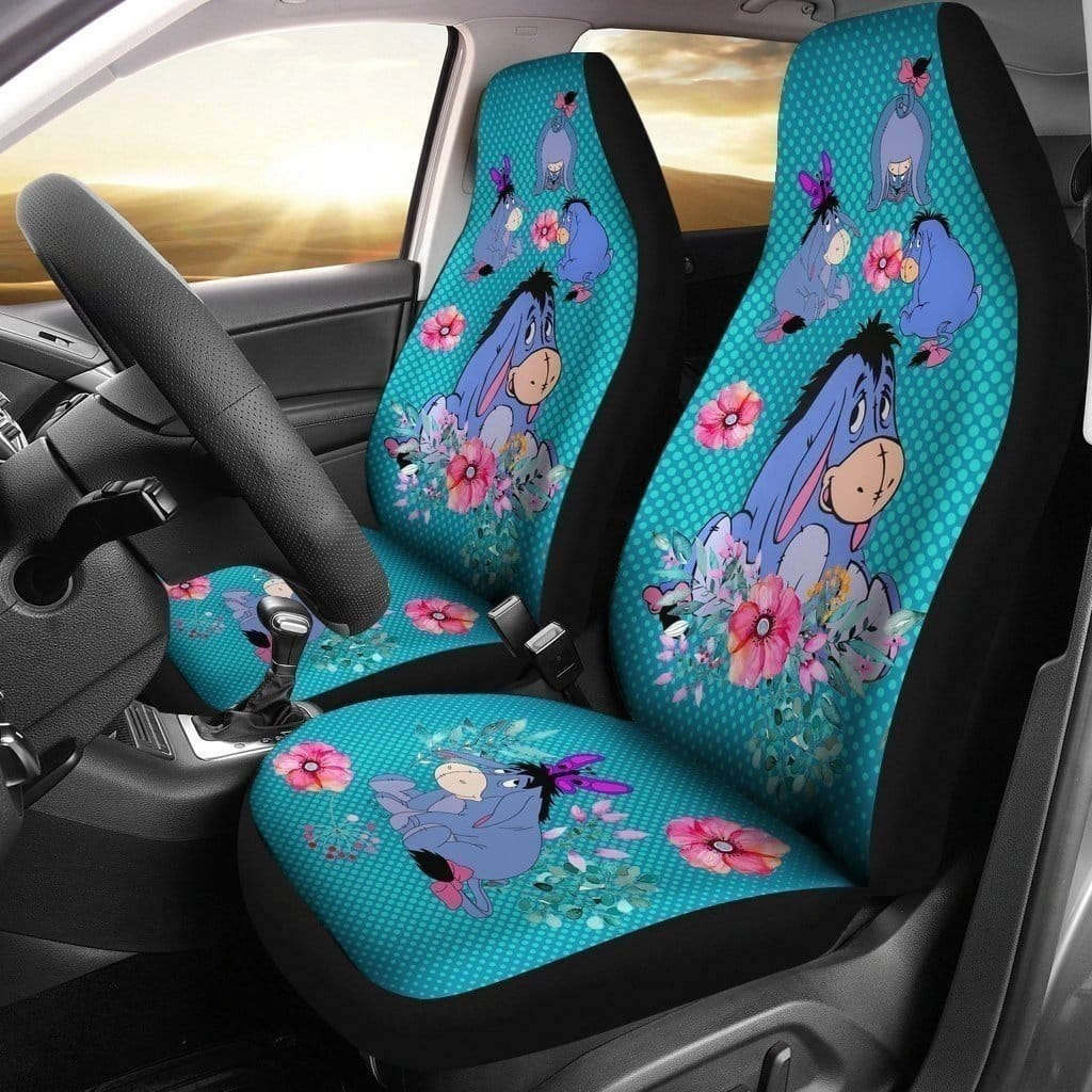 Flower &Amp; Eeyore For Fan Gift Sku 3085 Car Seat Covers