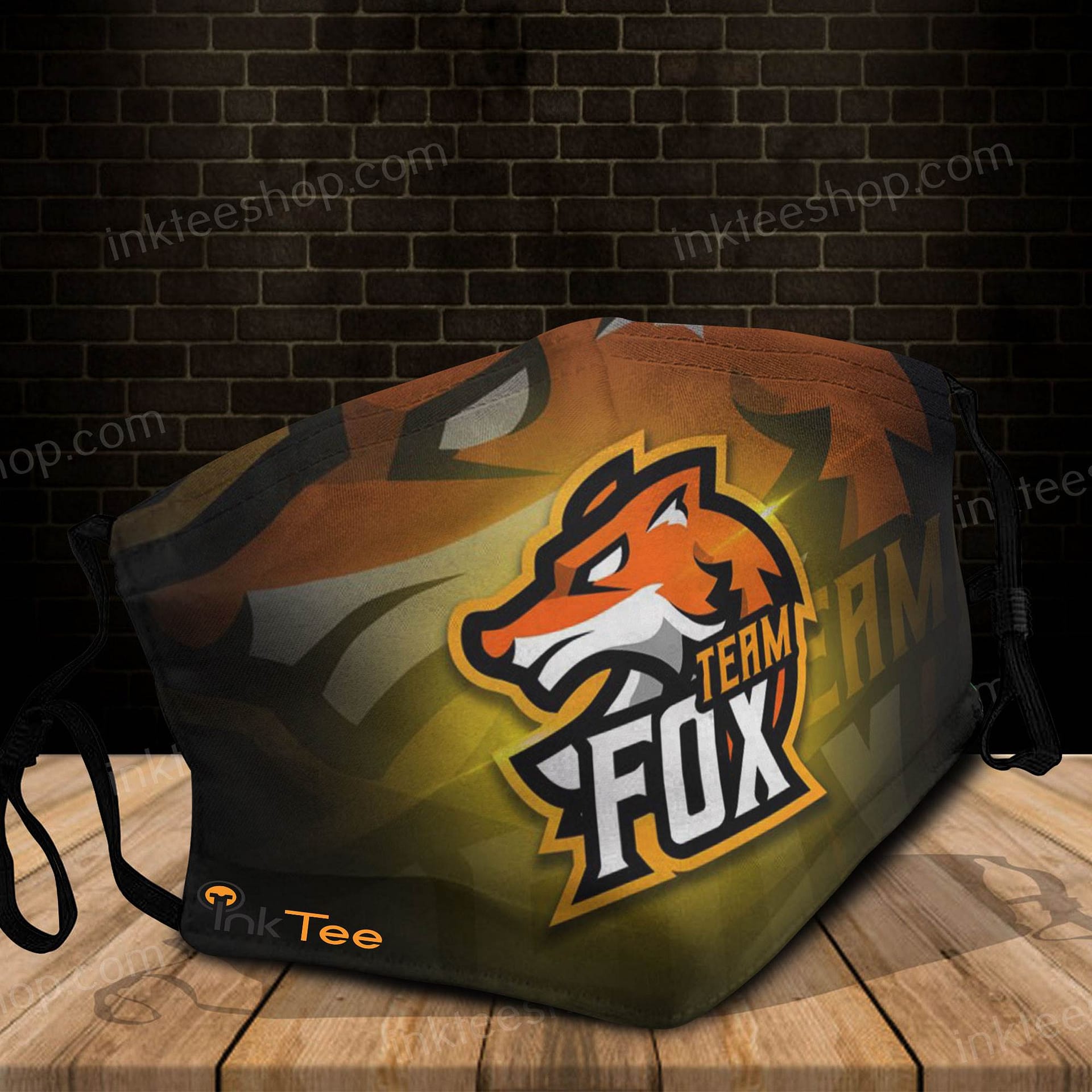 Fox Team Mascot For Esports Fans Logo Face Mask