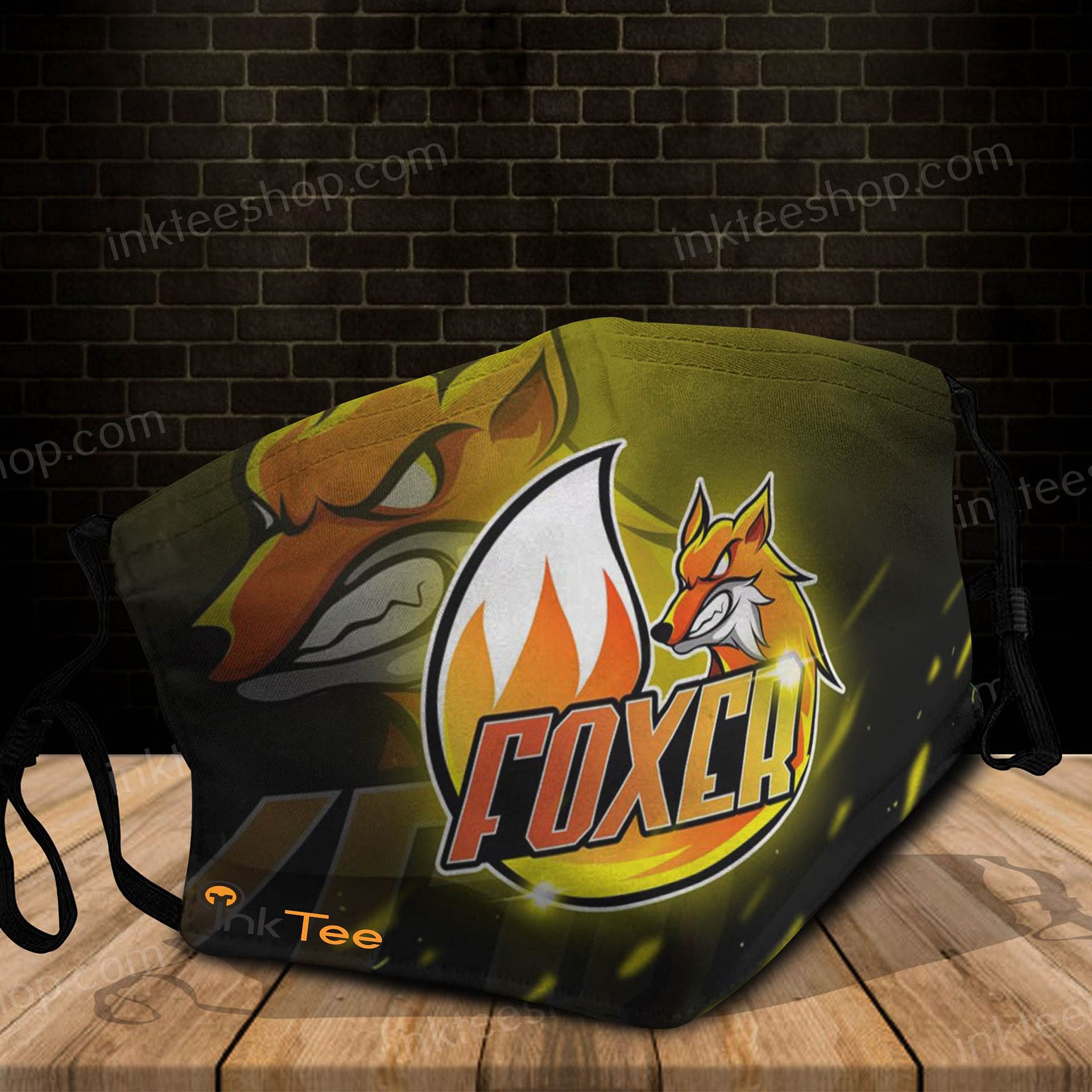 Foxerrr Mascot For Logo Esports Fans Face Mask