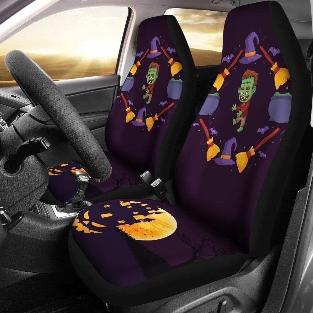 Frankenstein Halloween For Fan Gift Sku 1555 Car Seat Covers