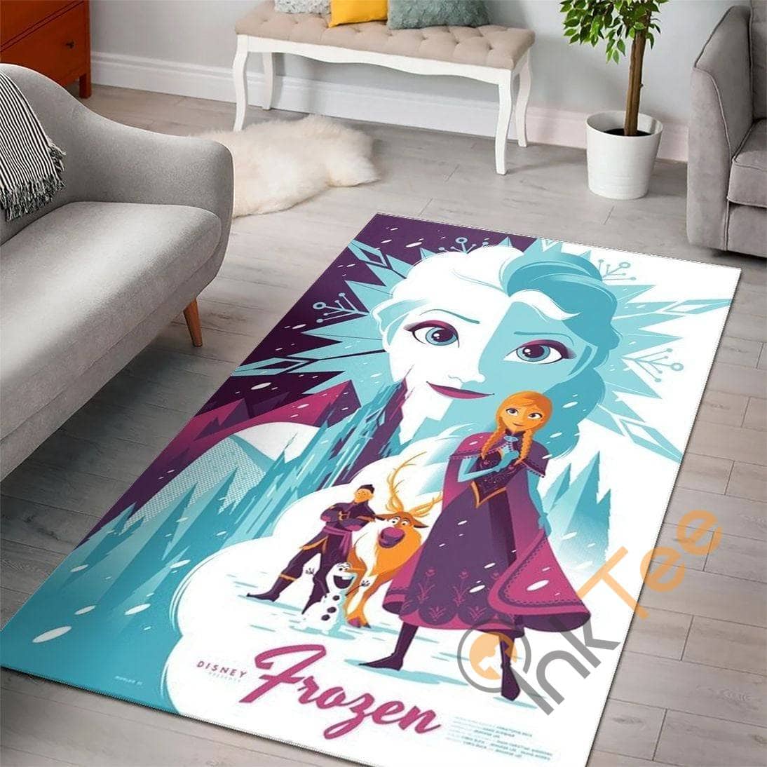 Frozen Disney Movies Living Room I Love You To Lover Rug