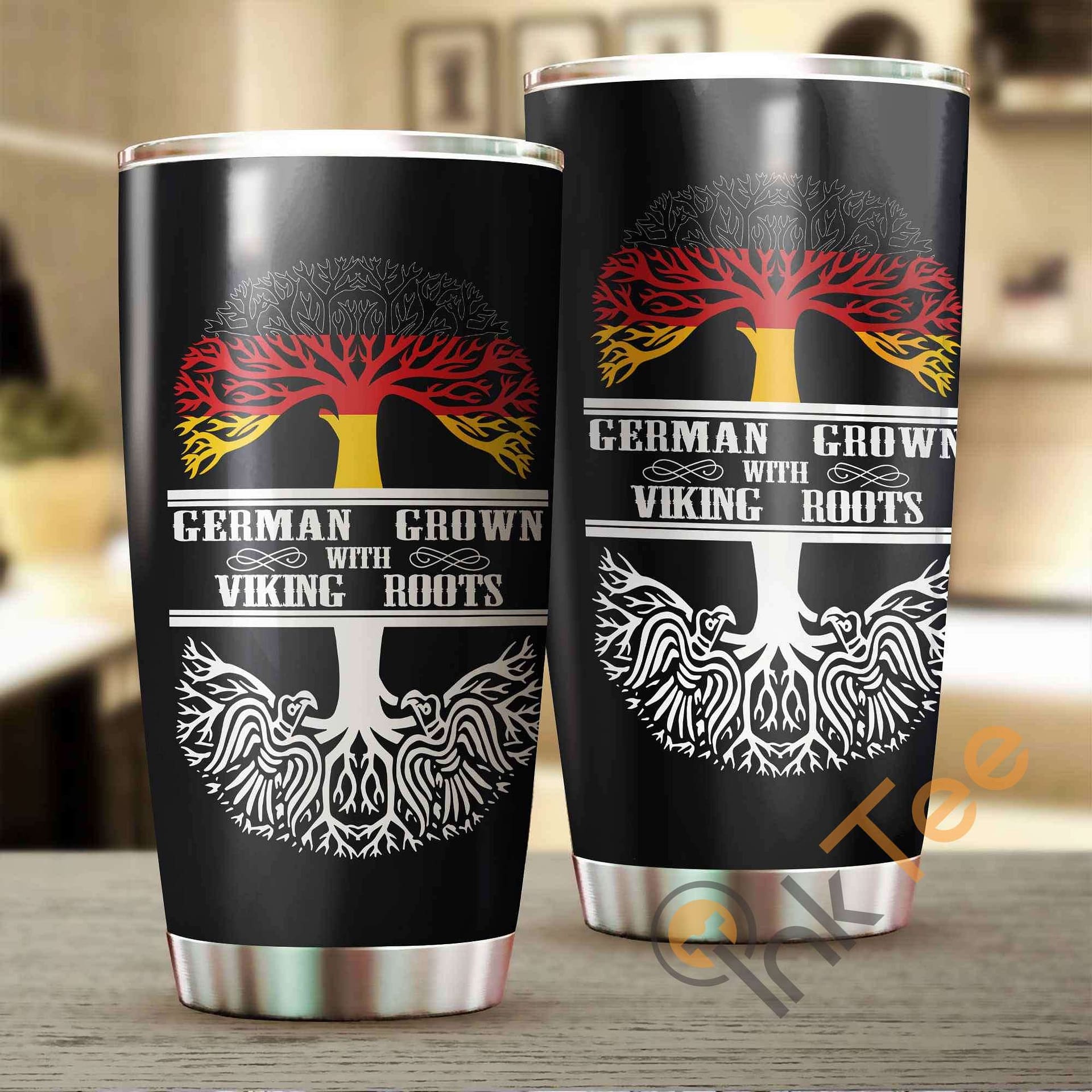 German Grown With Viking Roots Stainless Steel Tumbler