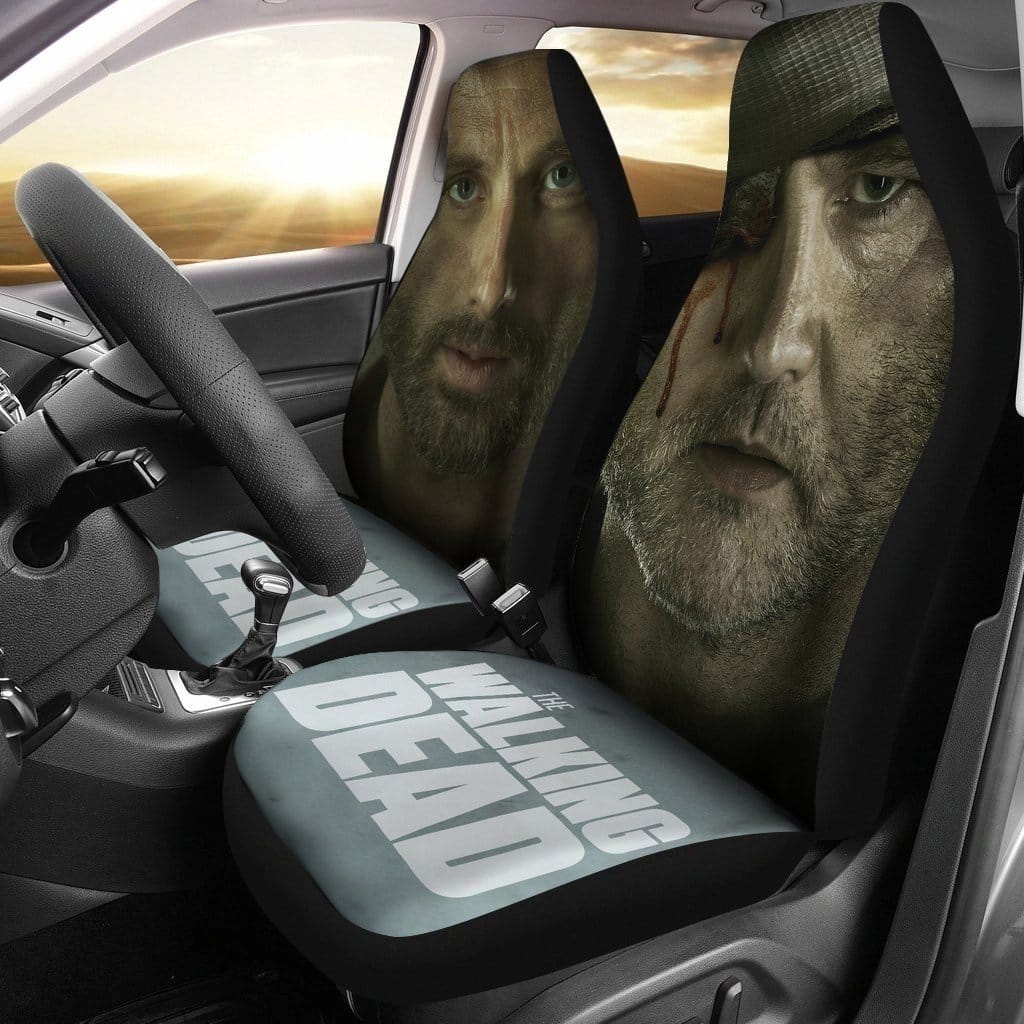 Governor Vs Rick Grimes The Walking Dead For Fan Gift Sku 2167 Car Seat Covers