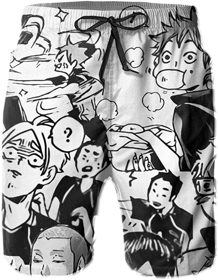 Haikyuu!! Swim Trunks Anime Printed Quick Dry Sku 68 Shorts
