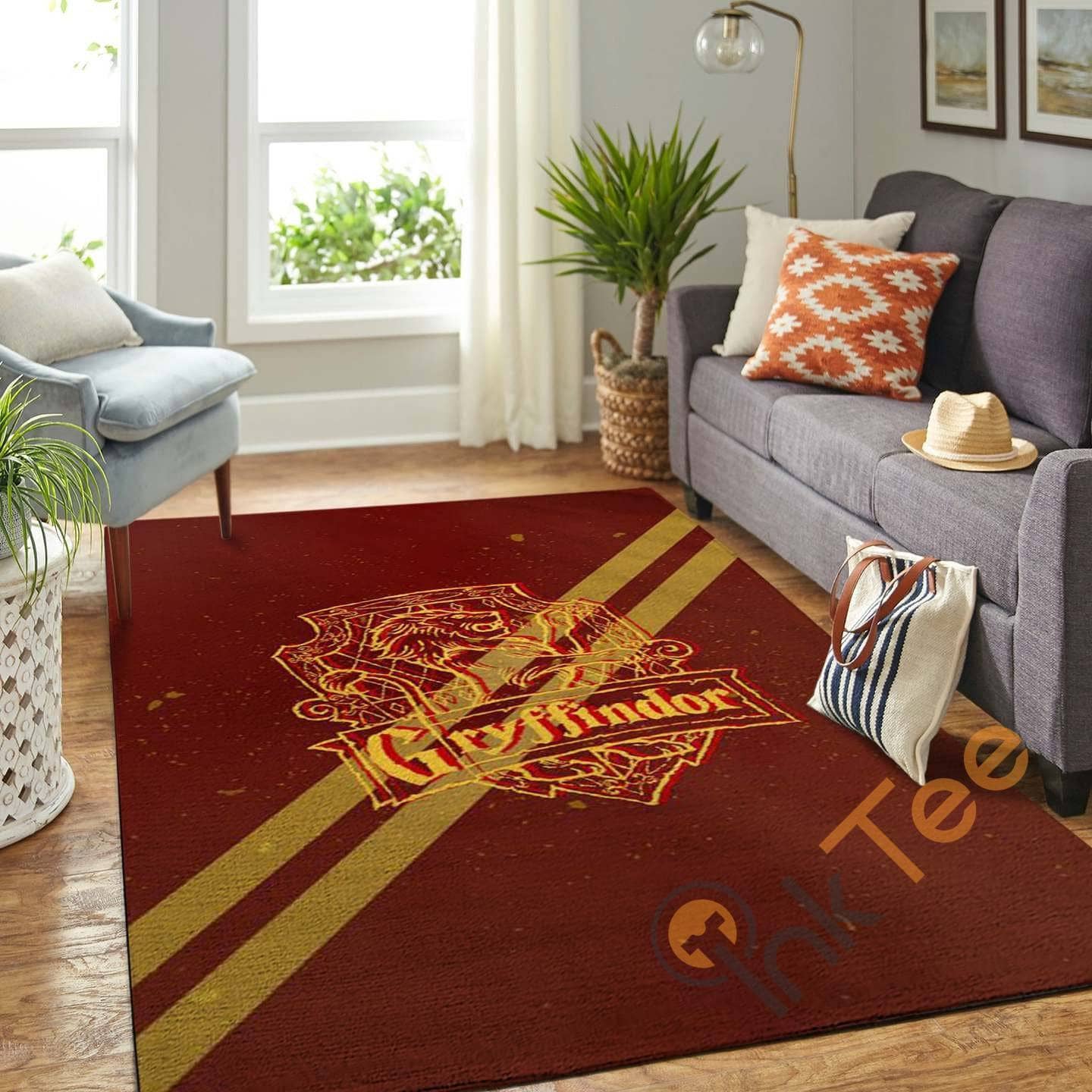 Harry Potter Gryffindor Living Room Carpet Floor Decor Beautiful Gift For Fan Rug