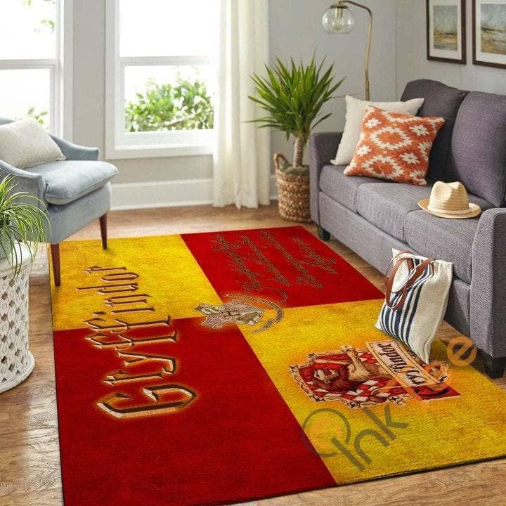 Harry Potter Gryffindor Logo Living Room Carpet Floor Decor Beautiful Gift For Potter's Fan Rug