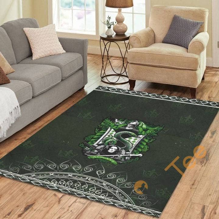 Harry Potter Snape Emblem Snake Living Room Carpet Floor Decor Gift For Potter's Fan Harrypotter Rug