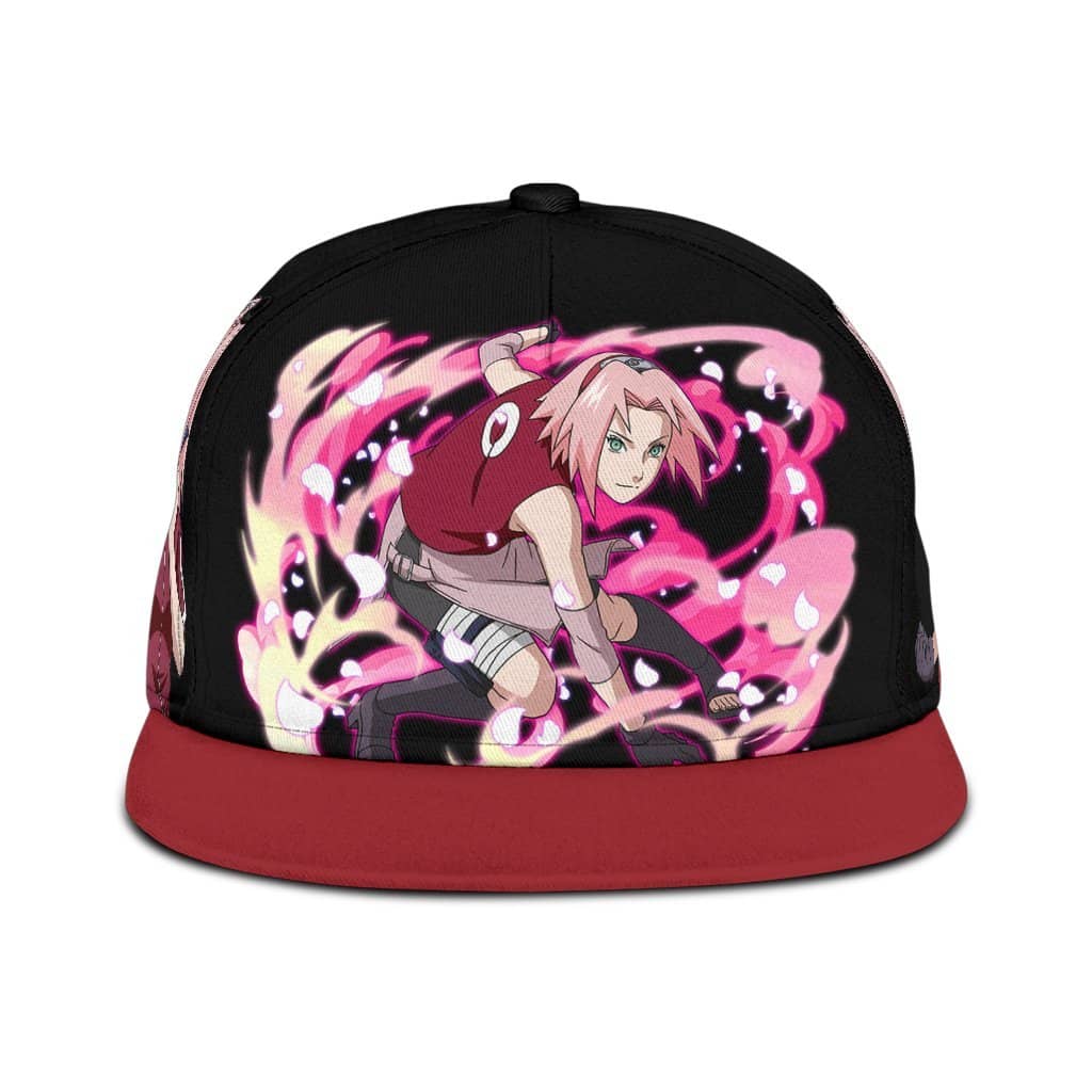 Haruno Sakura Snapback Naruto Custom Anime Classic Cap