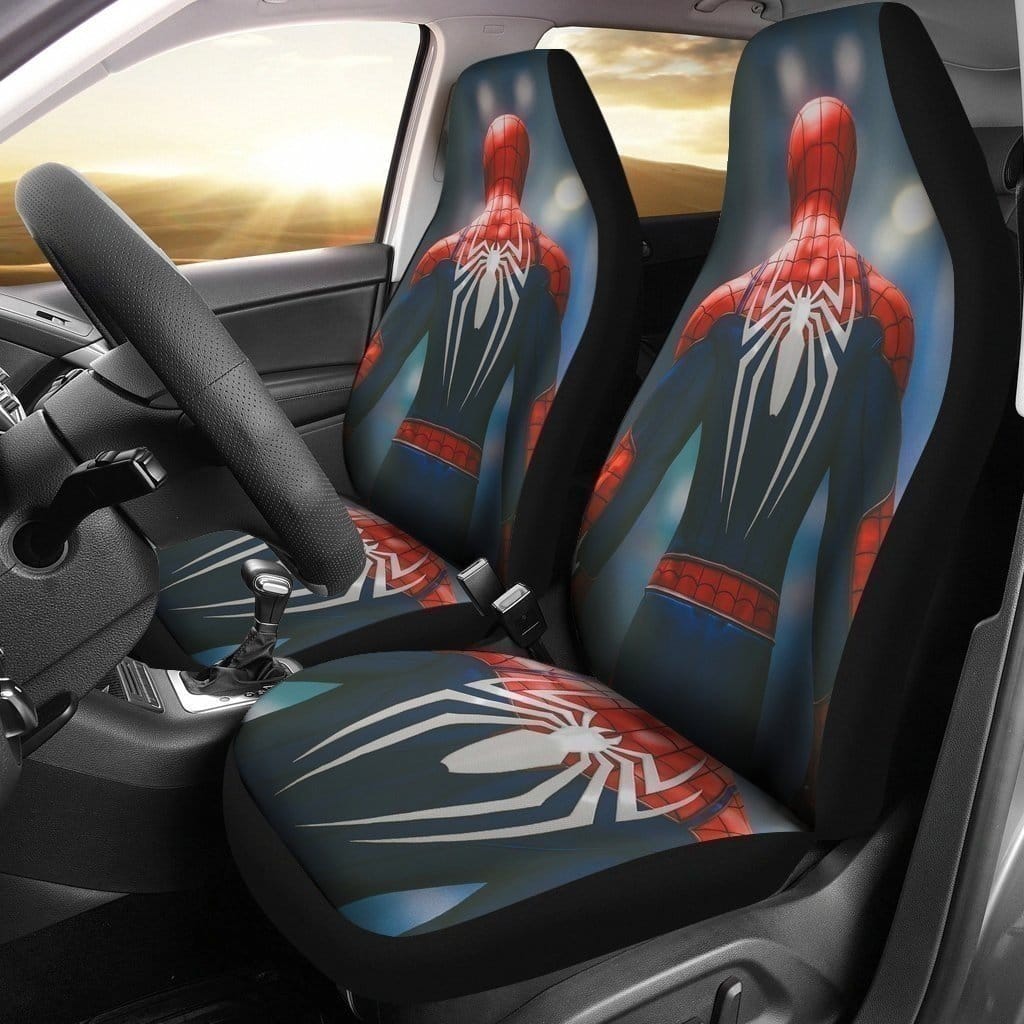 Homecoming Back Of Spiderman For Fan Gift Sku 2096 Car Seat Covers