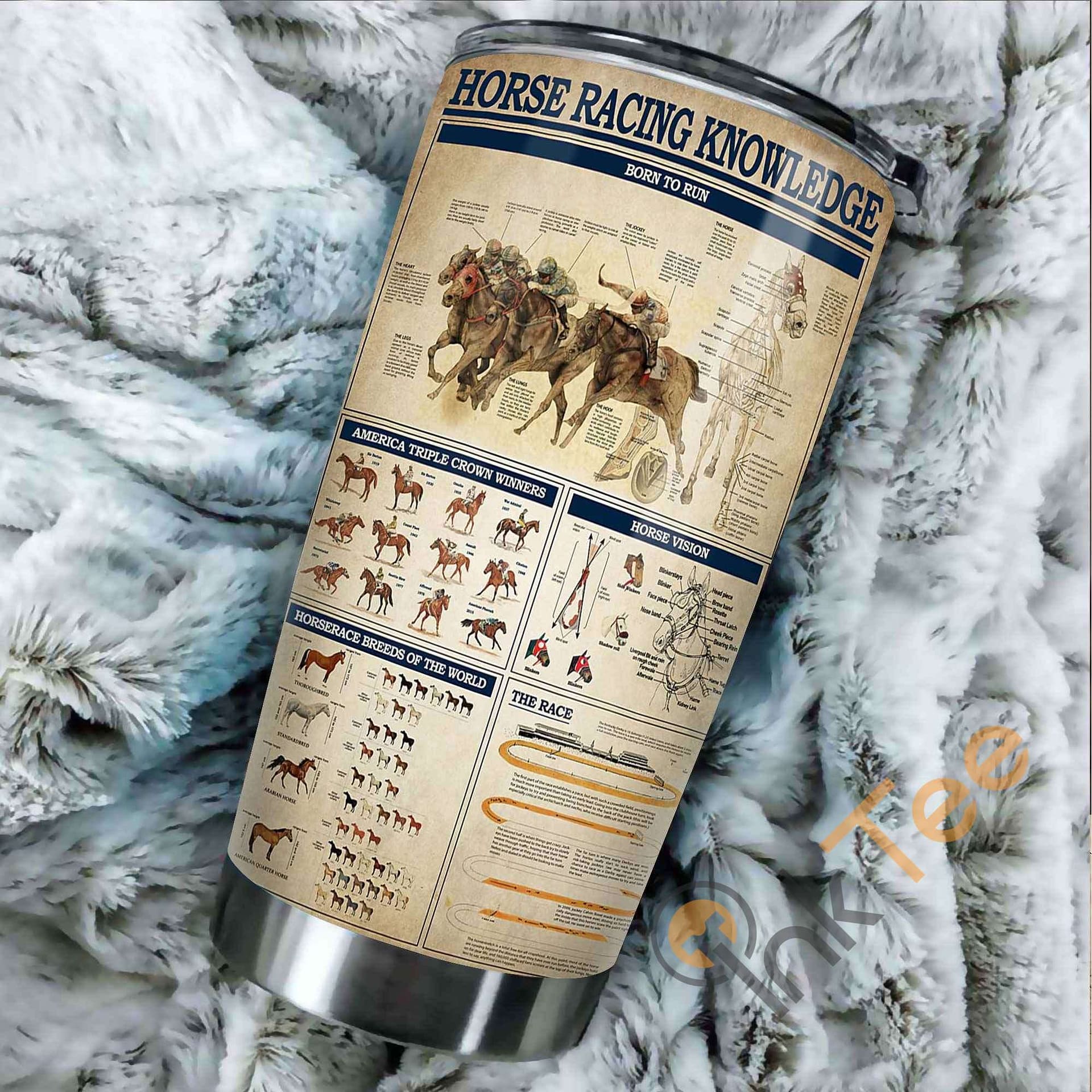 Horse Racing Knowledge Stainless Steel Tumbler