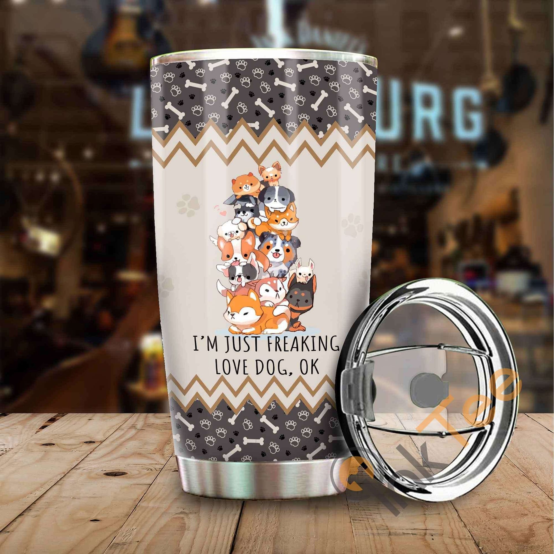 I'M Just Freaking Love Dogs Stainless Steel Tumbler