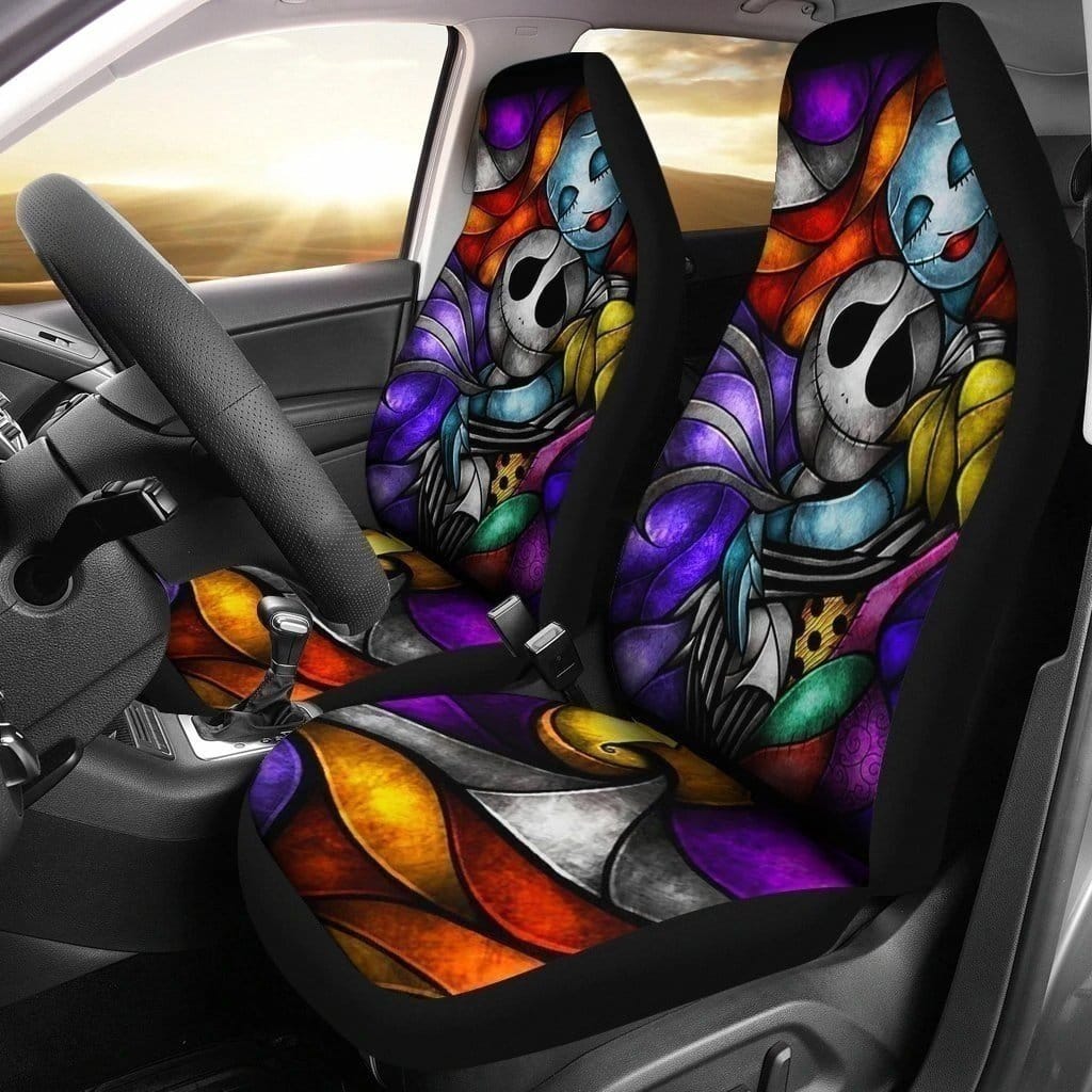 Jack &Amp; Sally Nightmare Before Christmas For Fan Gift Sku 1547 Car Seat Covers