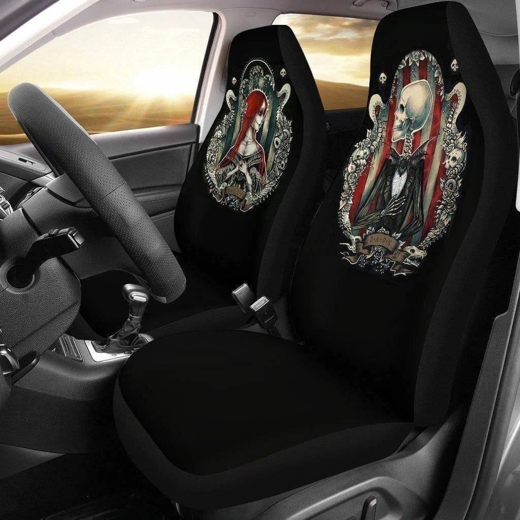Jack &Amp; Sally Vintage Nightmare Before Christmas For Fan Gift Sku 2736 Car Seat Covers