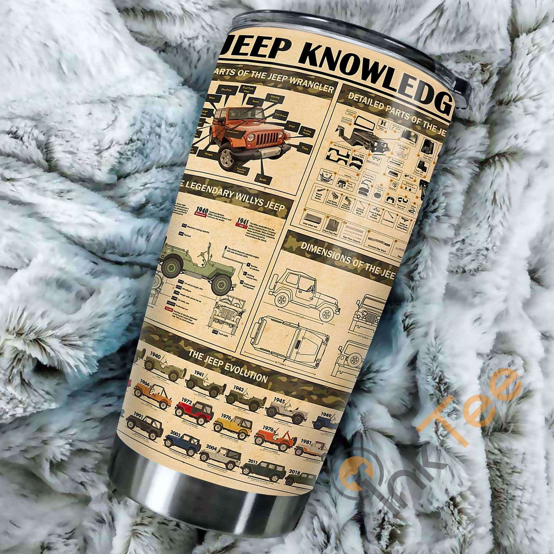 Jeep Knowledge Stainless Steel Tumbler