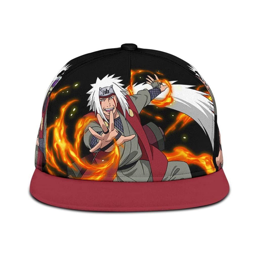 Jiraiya Snapback Naruto Custom Anime Classic Cap