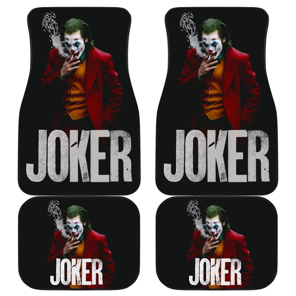Joker Criminal Suit Black Theme Car Floor Mats