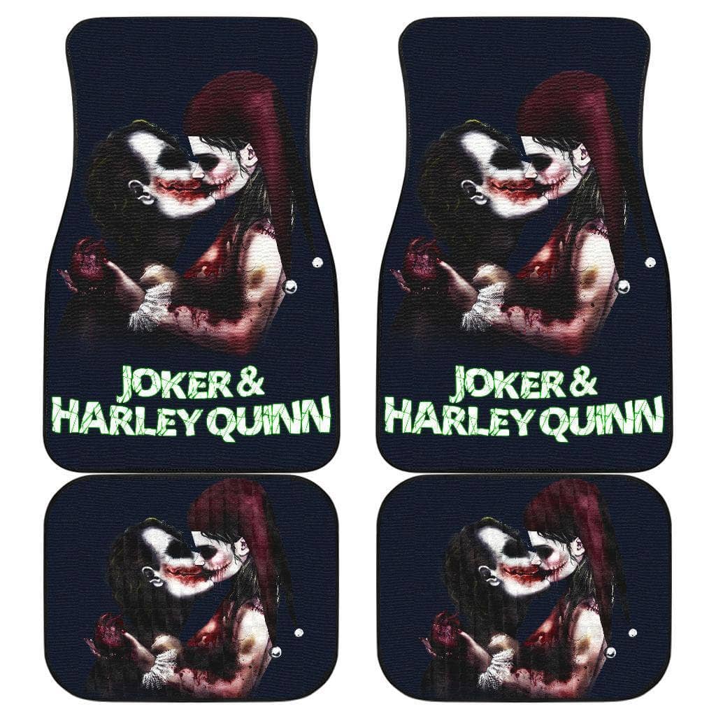 Joker & Harley Quinn Art Suicide Squad Movie Car Floor Mats