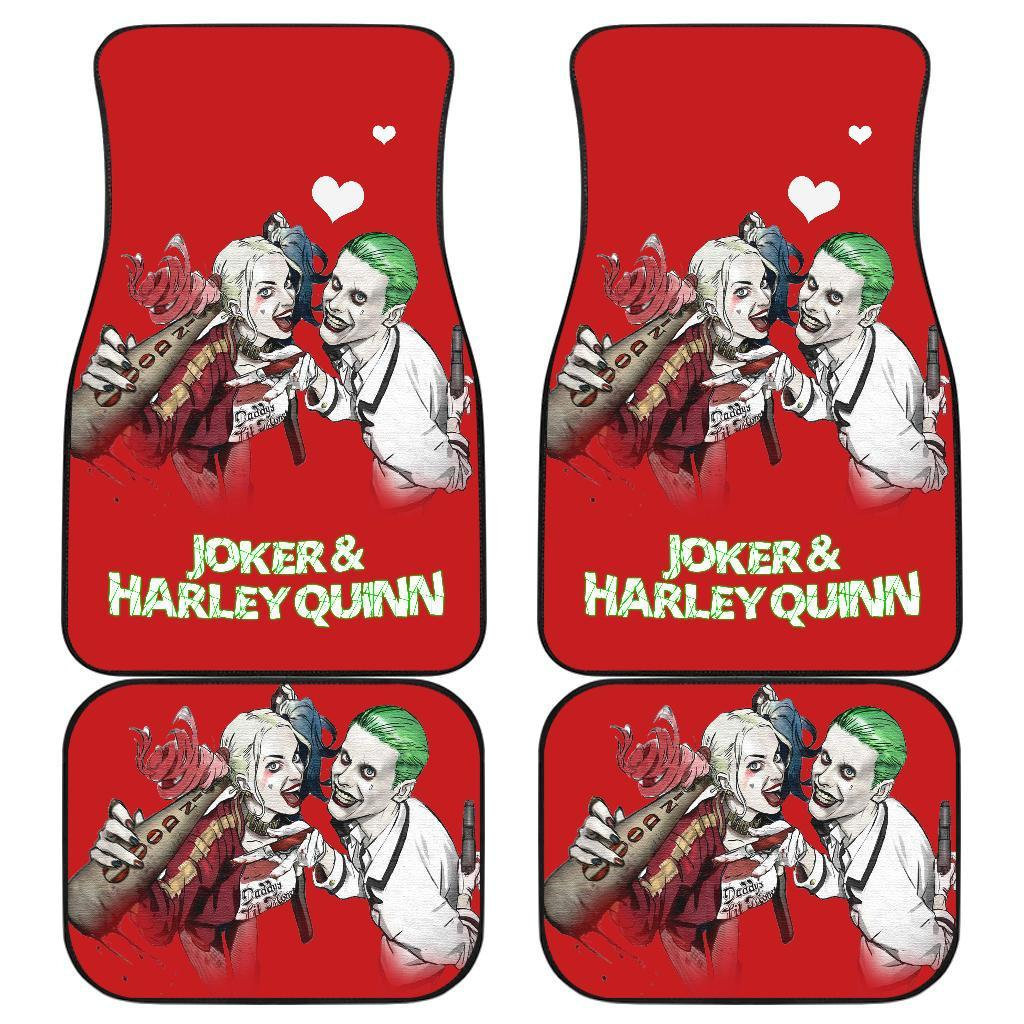 Joker & Harley Quinn Movie Suicide Squad Car Floor Mats