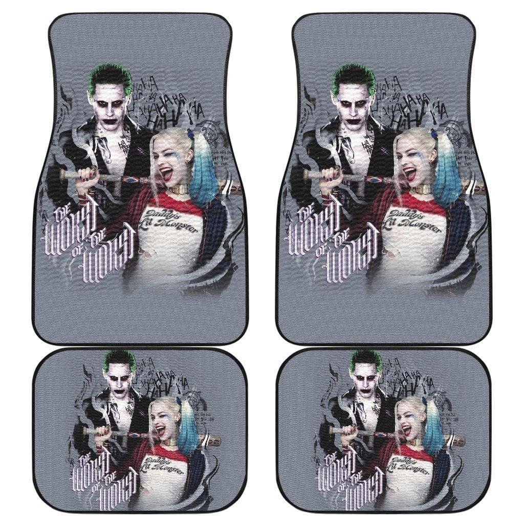 Joker & Harley Quinn Suicide Squad Movie Sku 03 Car Floor Mats