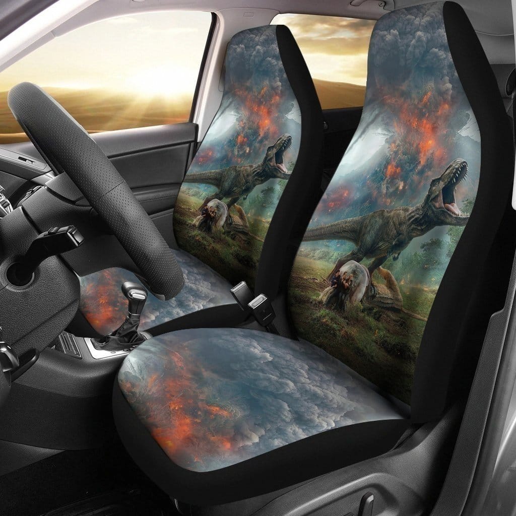 Jurassic Park Movie Dinosaur For Fan Gift Sku 1608 Car Seat Covers