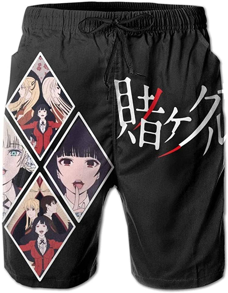 Kakegurui Swim Trunks Anime Printed Quick Dry Sku 60 Shorts