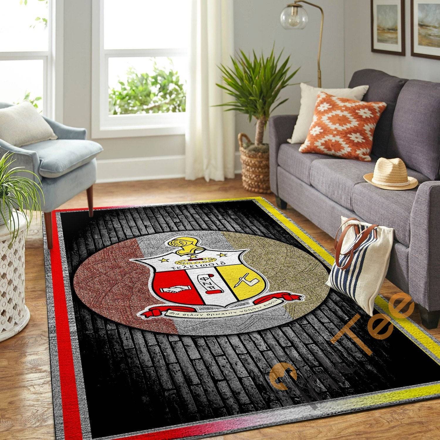 Kappa Alpha In Black Back Ground Soft Livingroom Carpet Highlight For Home Rug