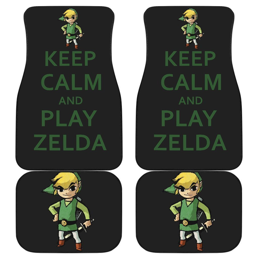 Keep Calm And Play Zelda Car Floor Mats