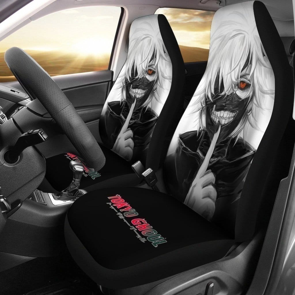 Ken Kaneki Face Anime Tokyo Ghoul For Fan Gift Sku 2267 Car Seat Covers