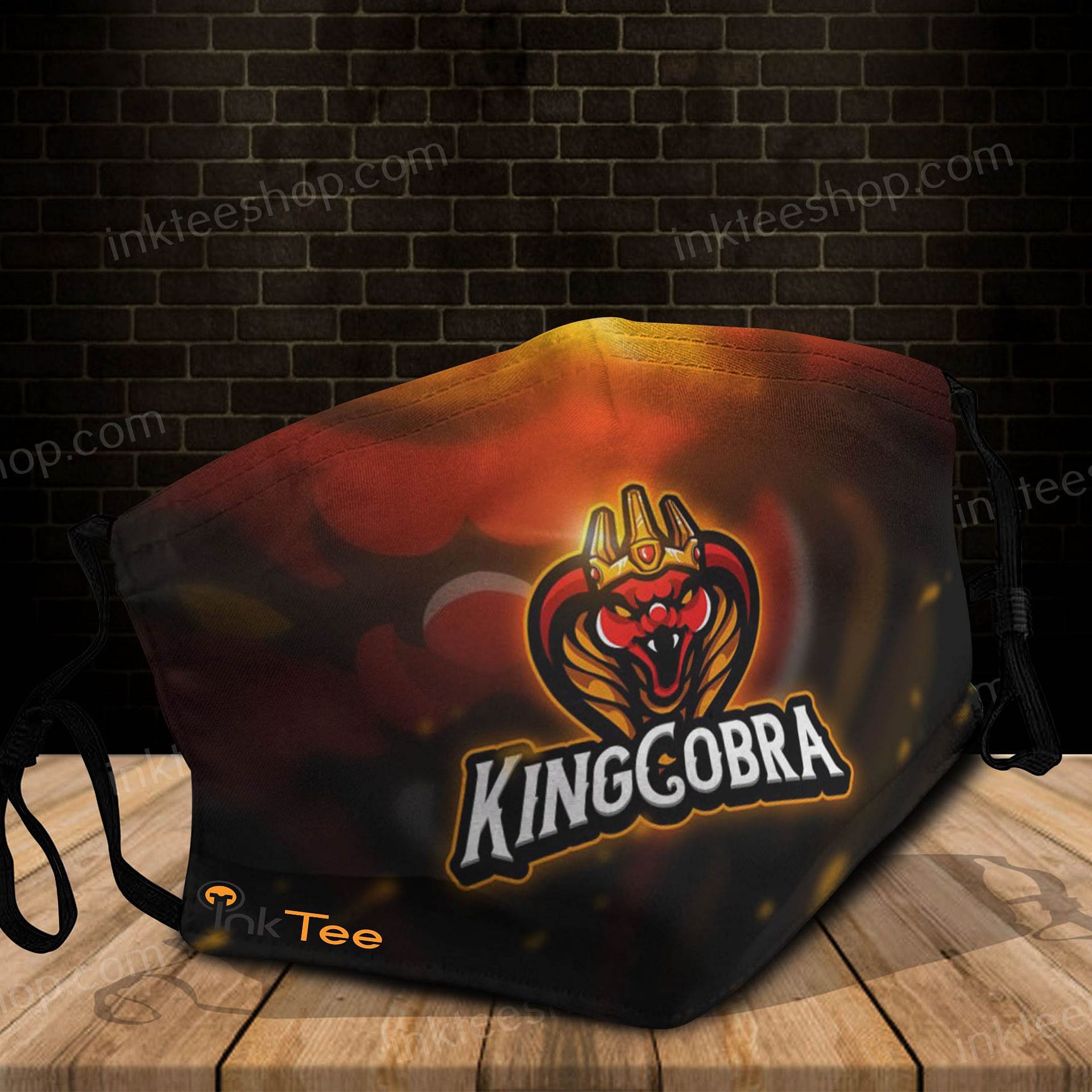 King Cobra Mascot For Esports Fans Logo Face Mask