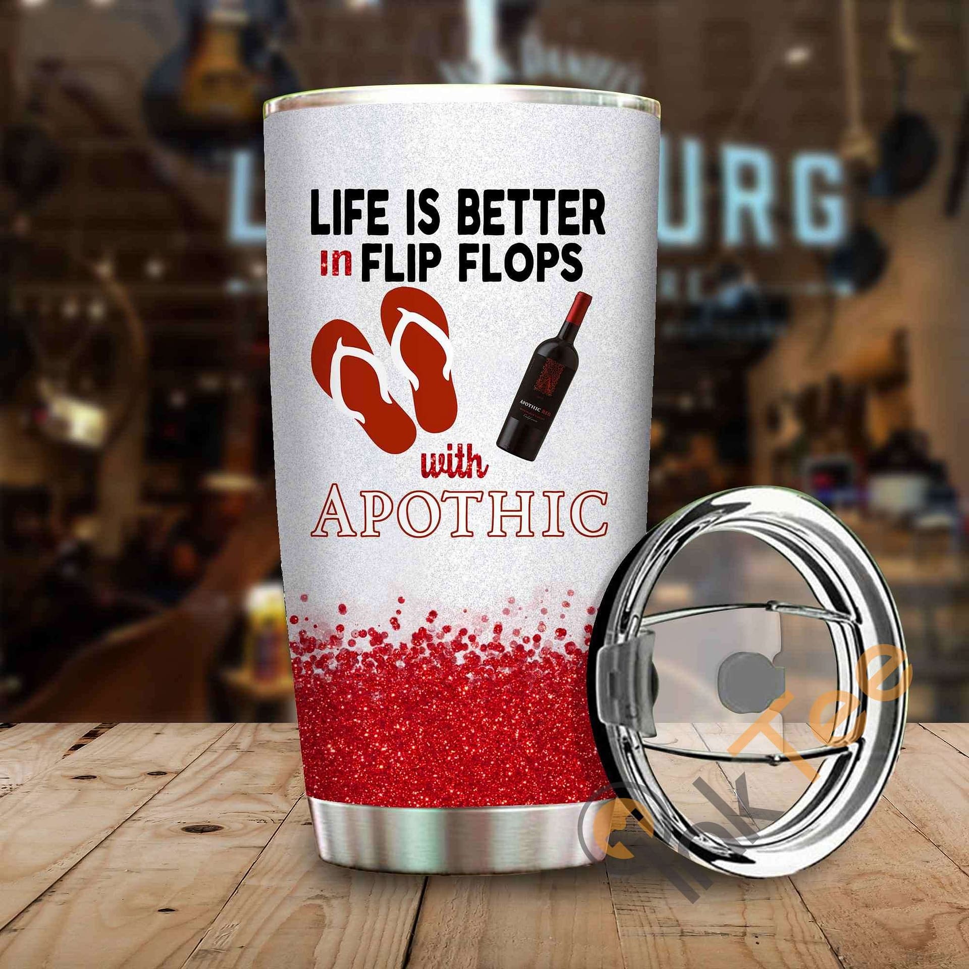 Life Is Better In Flip Flops With Apothic Amazon Best Seller Sku 3964 Stainless Steel Tumbler