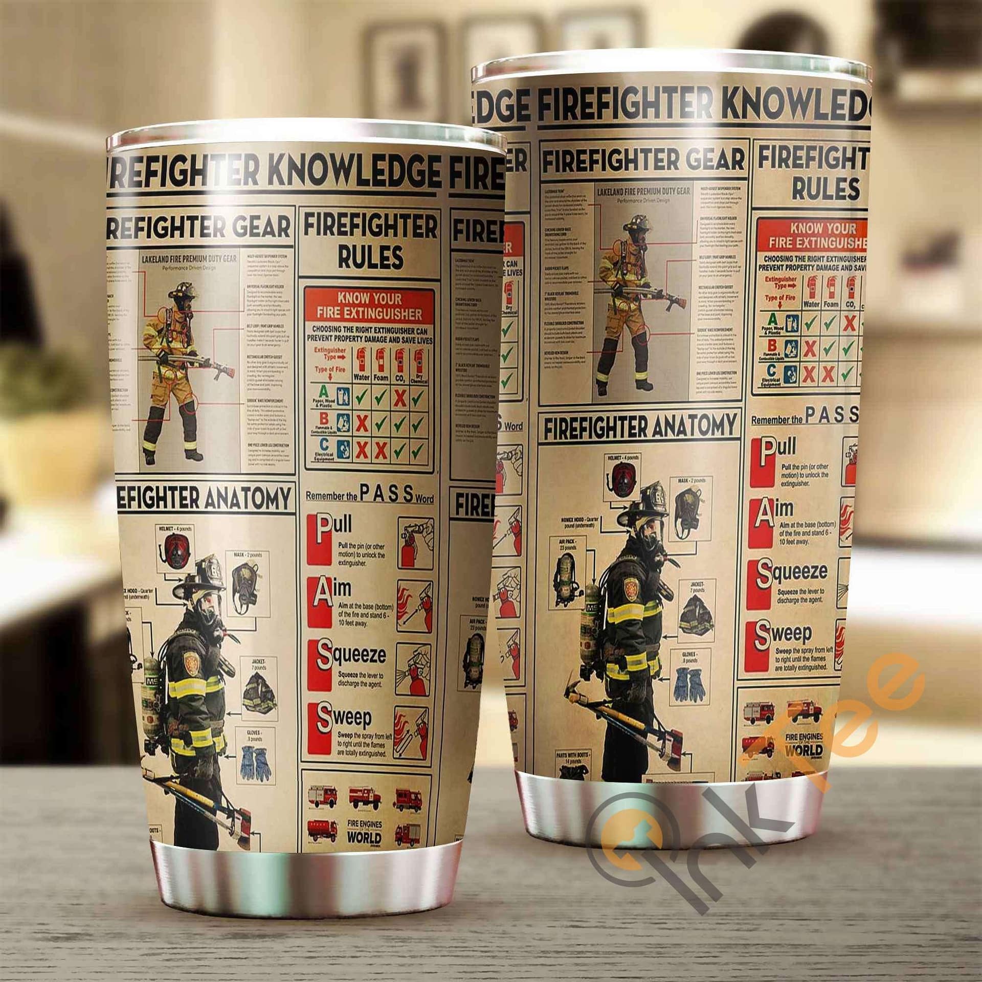 Love Firefighter Amazon Best Seller Sku 3451 Stainless Steel Tumbler