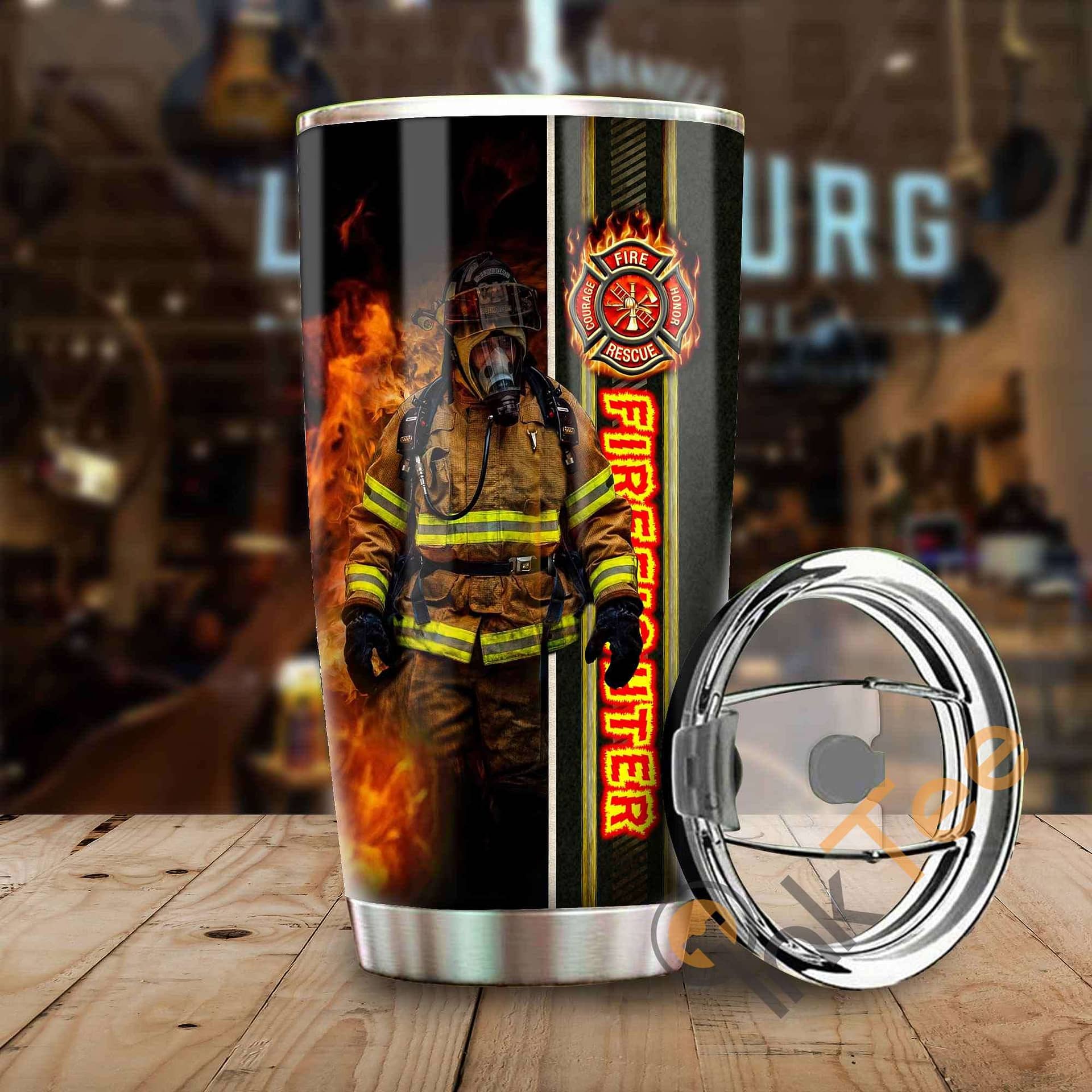 Love Firefighter Amazon Best Seller Sku 3670 Stainless Steel Tumbler